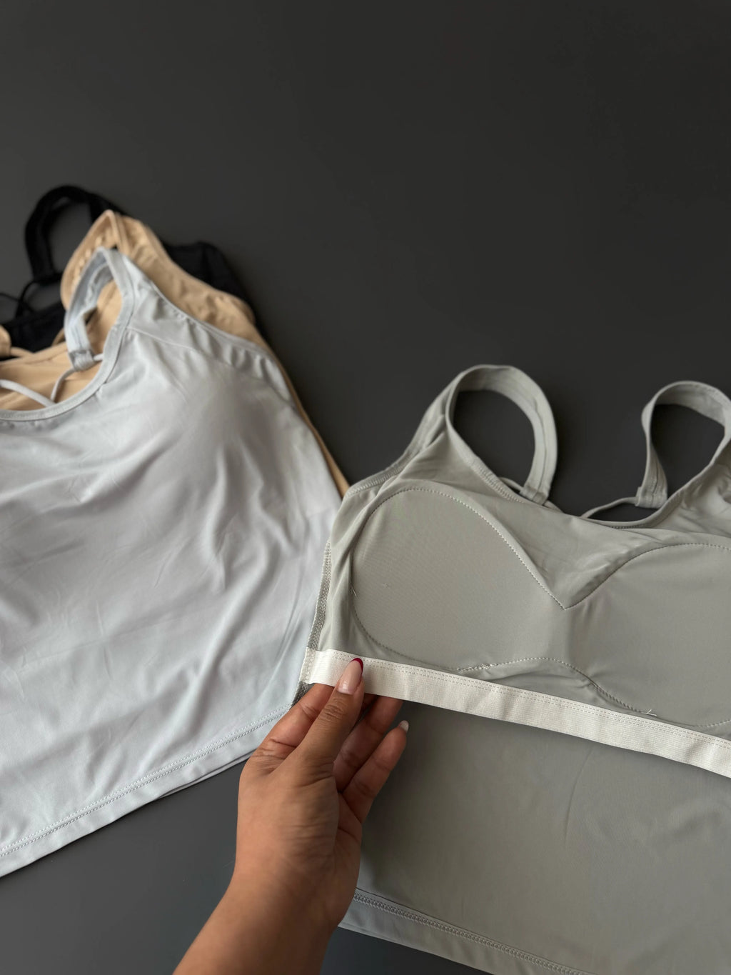 Women’s Soft Comfort Padded Cami Top – Pack of 3