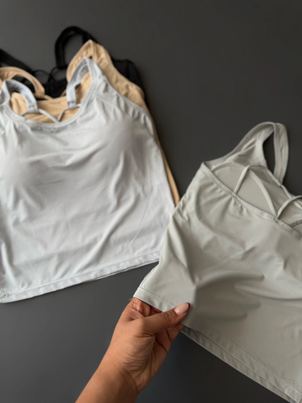 Women’s Soft Comfort Padded Cami Top – Pack of 3