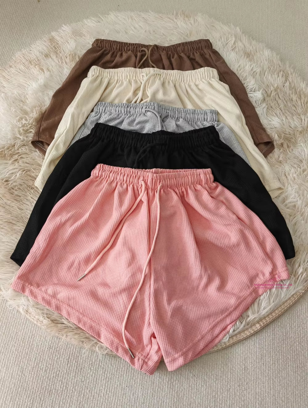 Women’s Waffle Lounge & Casual Shorts – Pack of 3