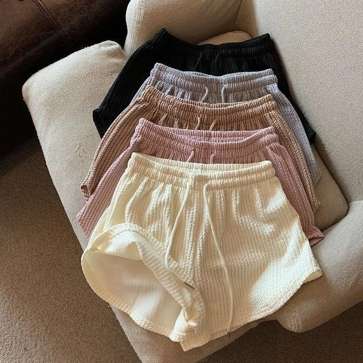 Women’s Waffle Lounge & Casual Shorts – Pack of 3