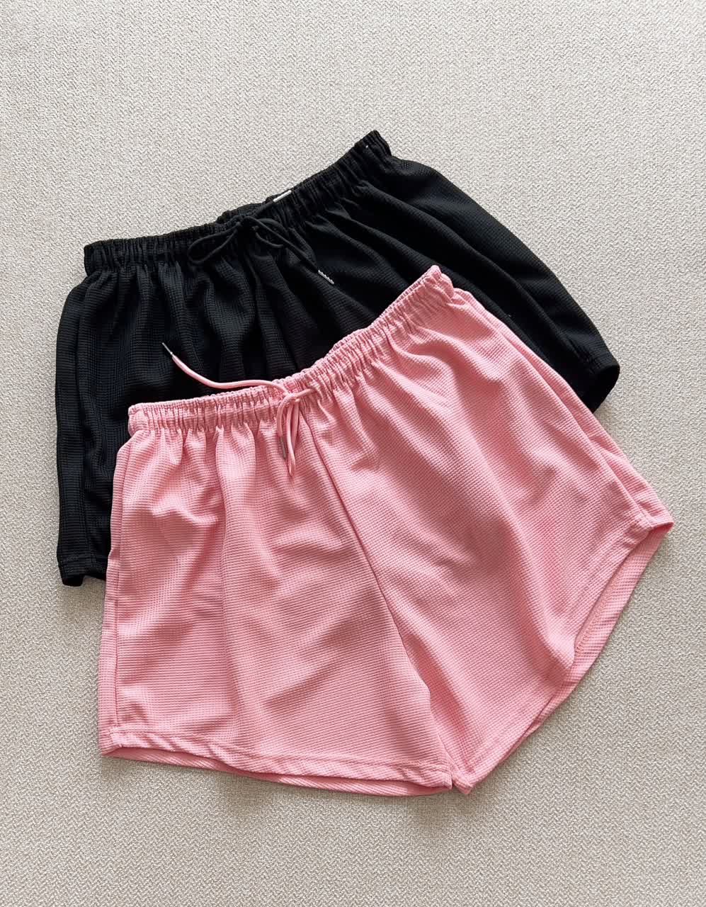 Women's Waffle Knit Lounge Shorts – 3 Colour Pack