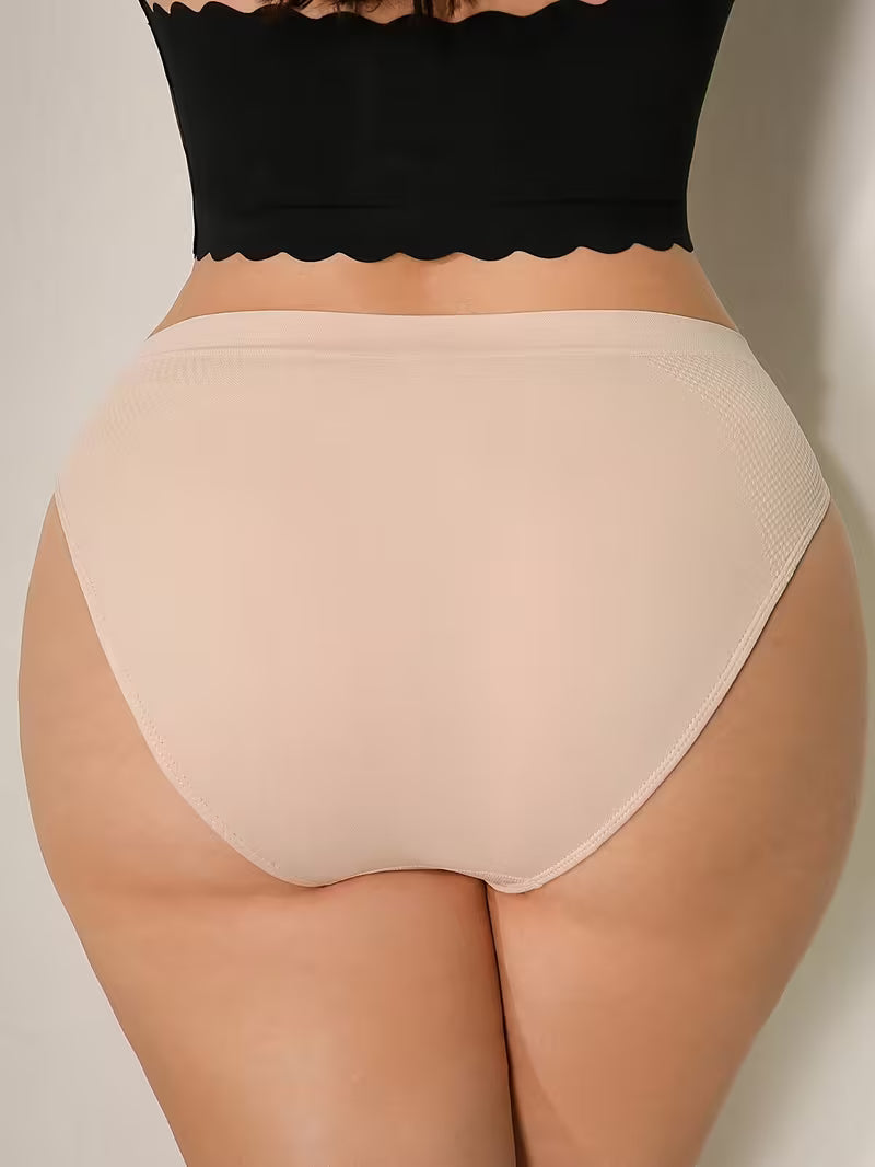 Women's High-Rise Bikini Panties with Front Closure