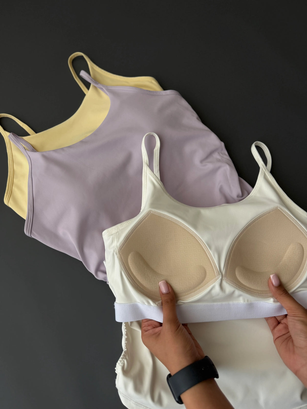 Women’s Seamless Padded Cami Top – Pack of 3